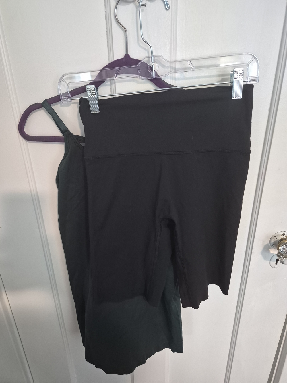 Zenana Outfitters Dark Green Strappy Tank And Shorts
